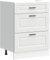 vidaXL Küchenunterschrank Porto Weiß Holzwerkstoff, Spülenunterschrank, Küchenschrank, Küchenzeile, Unterschrank für Küche, Schrank Küche