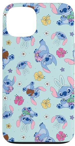 iPhone 13 Disney Lilo & Stitch Cute Blue Easter Pastel Stitch Pattern Case