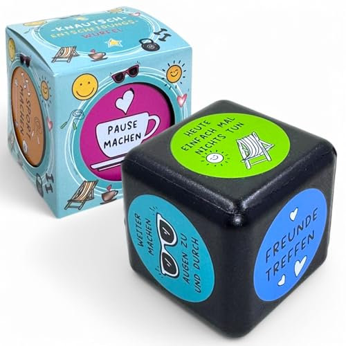 MIJOMA Entscheidungswürfel – Lustiger Würfel aus weichem Material (5,5 cm) – Motivation & Spaß für Alltag & Freizeit