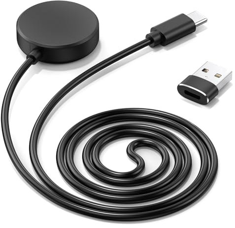 Oumida Ladekabel Ladegerät USB C für Samsung Galaxy Watch 7/ Ultra/6/6 Classic mit 1 USB Adapter, Ladestation für Samsung Watch 5/5 Pro/ 4/4 Classic/ 3/ FE/Active 2/1, Smartwatch Ladegerät (1M)
