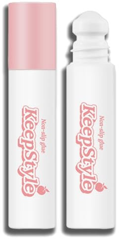 Clear Tape Adhesive for Clothes & Skin,Roll on Skin Adhesive,Body Tape for Clothes,Skin-Friendly Formula,for Compression Stockings,Non Slip Glue,Invisible Low Collar Strap Fixing,Skin Glue,Body Glue