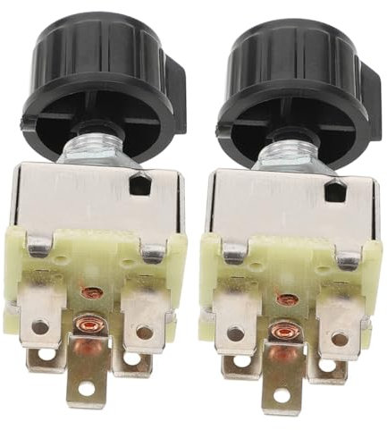 Homoyoyo 2stücke Gebläsemotorschalter Mit Drehschalter Für Klimaanlage Als Ersatzteil Für Automodelle Einfache Geschwindigkeitsanpassung