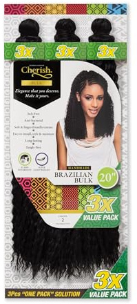 Cherish/Brazilian Bulk 20 / Crochet Hair Braids / 3 IN 1 VALUE PACK/Colour - 2