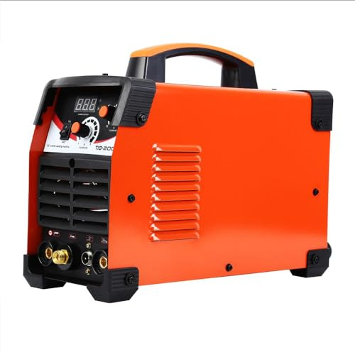TIG AC DC Aluminium Schweißer Digital Inverter - 200 A WIG-Schweißer mit AC DC Puls/Quadratwellen/DC WIG-Schweißgerät für WIG- und Aluminium-Schweißen