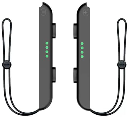 TSUOUKL 2 Paquetes de Controlador de Correa, Controlador de muñeca Correas de Muñeca para Controlador de Switch Joycon Tapas para Joystick Ajustable Correa de Muñeca (Negro)