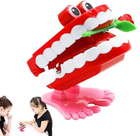 Chombping Zahnspielzeug - 40g Spinner Zahn Spinner Spielzeug Lustiger Scherzartikel | Retro Classic Knickknack mit lustigen Füßen, Neuheit für Dentis