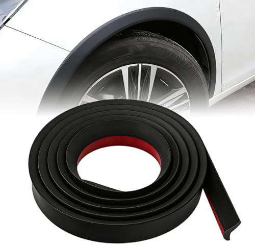 3m Kotflügelverbreiterung Gummi,Radlauf Schutzleisten,Radlauf Verbreiterung Kotflügel,Radlaufverbreiterungen Universal Kotflügelschoner,Auto Radkotflügel Kotflügel für Auto-Protektor & Dekoration (3M)