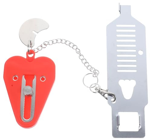 Warmhm Verrou de Porte Portable en Fer et Pp Facile à Installer, Serrure de Sécurité pour Porte Intérieure et Extérieure pour Voyager et Habiter Seul Plusieurs styles