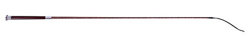 QHP Dressurgerte Gerte Reitgerte Springgerte Glitzer Lackoptik 3 Farben und 4 Längen (110cm, Dunkelbraun)