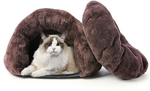 PETCUTE Panier pour Chien et Chat - Sac de Couchage et Nid Chaud - Lit pour Animal de Compagnie - Grotte pour Chat