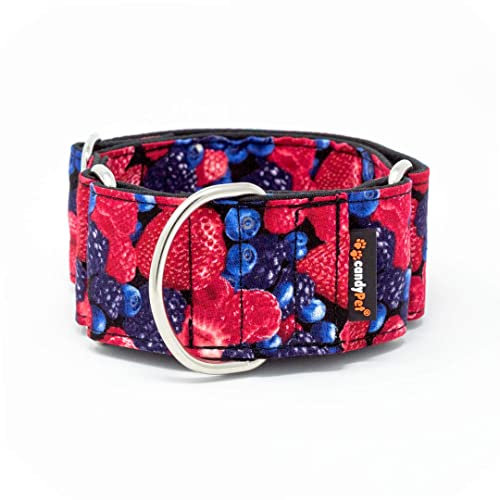 candyPet® Martingale Dog Collar - Fruit of the forest, SPECIAL WIDTH
