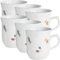 Seltmann, Porzellan, Weiden Kaffeebecher 6er-Pack Nostalgie Streublume weiß