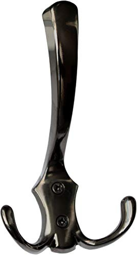 Garderobenhaken Kleiderhaken Haken Wandhaken 140 Schwarz Nickel 3-fach