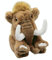 Inware 9181 - Kuscheltier Mammut Hanni, Hellbraun, sitzend, 18 cm, Schmusetier, Plüschtier