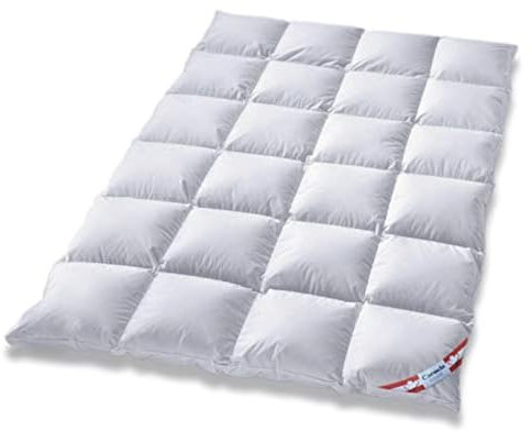 Canada Außensteg Kassettendecke 100% Daune warme Winterdecke Daunendecke (155 x 220 cm)