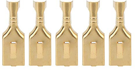 100 PC Blatt-Verbindungsstück-Quadrat-Messingstecker und ziehen Art Verbindungsstück-Kabelschuh-Verbindungsstück-Anschluss 7.8mm