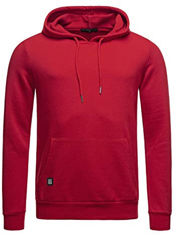 Red Bridge Herren Kapuzenpullover Hoodie Premium Basic Bordeaux L