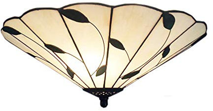 ACMHNC Tiffany Deckenleuchte Esszimmer Vintage,Klassische Retro Deckenlampe Wohnzimmer Mit Elegant Glas Lampenschirm E27 Decke Lampen Für Schlafzimmer Kind Küche Balkon Badezimmer Deckenbeleuchtung
