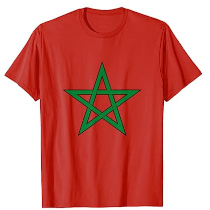 Marocain Fier Marocaine Fière Drapeau Maroc Cadeau Racine T-Shirt