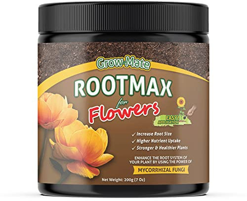RootMax Flower: Mykorrhiza-Bewurzelungspulver & Wurzelaktivator für Stecklinge & Pflanzen - Verbessertes Wurzelwachstum für gesündere Gärten - Behandelt bis zu 40 Pflanzen (200 g/7 oz)