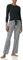 Amazon Essentials Pyjama avec Pantalon Léger en Flanelle et T-Shirt à Manches Longues Femme, Noir/Blanc, Motif Vichy, XL