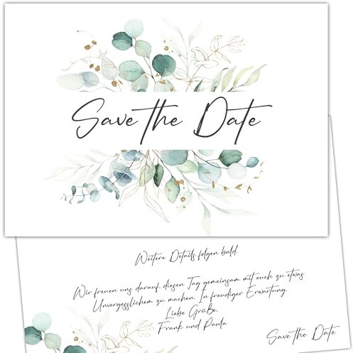 40 save the date Karten Hochzeit Wir heiraten Einladung Wedding Hochzeitsfeier Save the Date Postkarten Hochzeit Boho