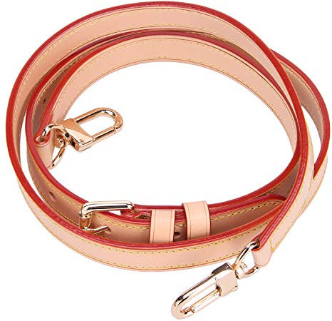 Vachetta-Leder-Ersatzriemen für Geldbörsen, Schultertaschen und Schultertaschen, 124,5 x 1,8 cm, verstellbar,