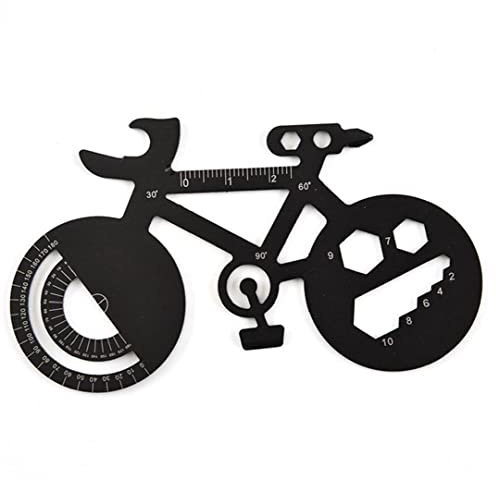 Stainless Steel Bicycle Shape Multi-Functional EDC Card Tool Bottle Opener Beer Opener Gear Multi Bar Tool