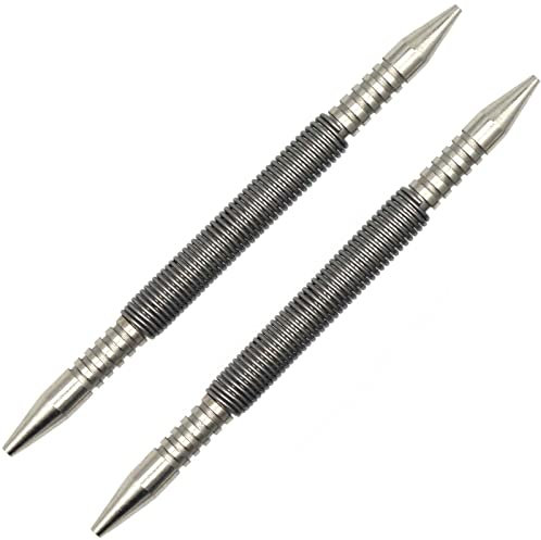 WHLLING 2-teiliges Doppelkopf-Kombi-Nagel-Set, doppelseitig, 3/32 Zoll & 1/8 Zoll Federnagel, 3500 PSI Schlagkraft, Hammerloses Nagel-Set, Stanz-Nagelzieher