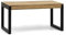 BOX FURNITURE Mesa Elevable iCub 100x50x62cm Tablero 18mm Eco Negra en Madera Maciza de Pino Acabado Vintage Estilo Industrial