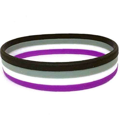 Fopytu 2 Stück Gay Pride Silikon Armbänder LGBT Lesben Regenbogen Armbänder Sport Gummi Armbänder Schmuck Geschenke