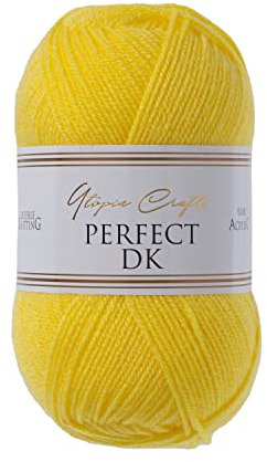Utopia Crafts DK Double Knitting Yarn 100g (Yellow Corn)