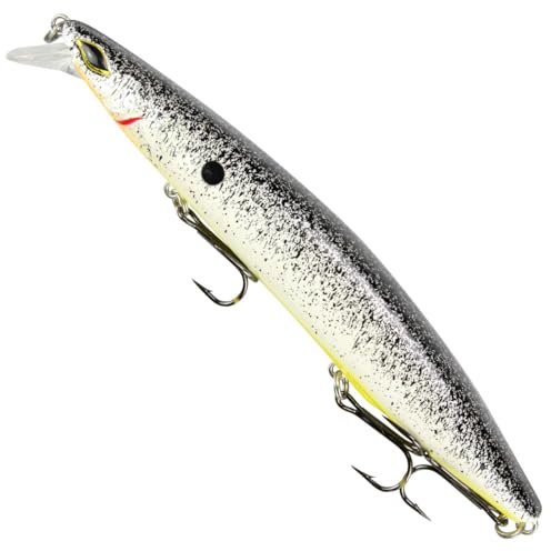 Seika Pro Wobbler Nightveit Junior Silent 12,5cm 19g - Hardbait, Farbe:White Fish