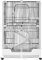 Yaheetech Cage Lapin intérieur Roulante à 2 Niveaux Cage a Lapin Cage pour Petits Animaux avec Plateforme Rampe 75,5x50,5x113,5 cm