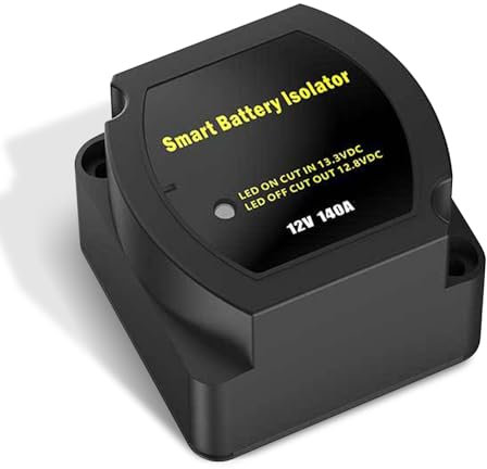Double isolateur de batterie, 12 V 140 A, relais sensible à la tension, relais de séparation contrôlé par tension, relais de charge automatique, relais de coupure de batterie, double séparateur de