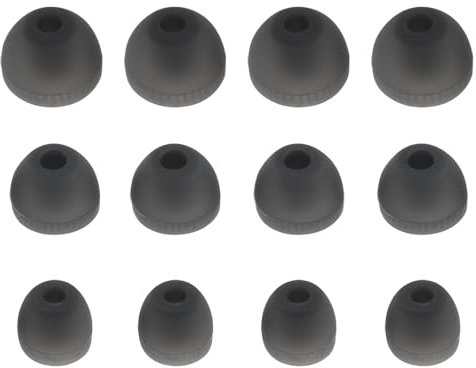 Create idea 6 pares de tapones de silicona para auriculares intraurales compatibles con Sony MDR-EX750BT / WI-1000X / WI-H700 / WI-C200 3 tamaños (S/M/L) gris