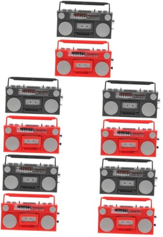 TOYANDONA 10 STK Modell Radio Vintage Dekoration Retro Dekoration filigranes Mini-Radio Mini Hausradio Modelle Wohnkultur Ornament Mini- - kleine Funkgeräte Schreibtisch Zubehör