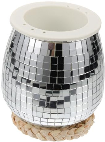Mipcase Hanging Flower Pot Garden Plant Pots Mirror Ball Flower Pot Flowerpot Decors Disco Balls Planter Desktop Planter Disco Ball Planter Planters for Decor Unique Planter Flower Planter