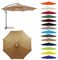 HonunGron UV50+ Bâche de rechange pour parasol 6 lames/8 lames, auvent de rechange pour parapluie 2/2,3/2,5/2,7/3,0 mètres, housse de rechange pour parasol de jardin, kaki foncé, 3.0m-6 ribs