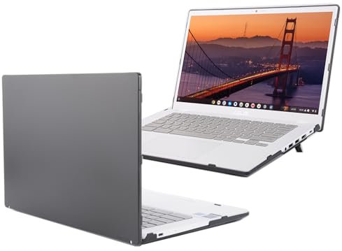 mCover Case ONLY Compatible with 2023~2024 14-inch ASUS Chromebook Plus Enterprise CX34 (CX3402) Series Laptop Computers (NOT Fitting Any Other ASUS Models) - Black