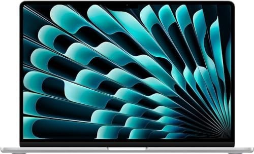 2023 Apple MacBook Air con Processore Apple M2 (15-pollici, 8GB RAM, 256GB di Memoria SSD) (QWERTZ German) Argento (Ricondizionato)