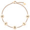 TMT Personalisiertes Armband Mit Buchstaben Silber Rosegold | Mutter Tochter Geschenk Kette mit Namen | Armband Mit Gravur | Edelstahl Armband Damen