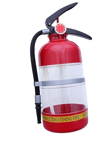 HOLIDYOYO Fire Extinguisher Beverage Drink Dispenser for Home Parties Liquid Dispenser Beer Shaker for Cocktail and Wine Serving