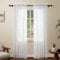 Pacok Vorhänge Weiß Transparente 2er Set Voile Gardinen für Wohnzimmer Modern,Lang Vorhang Durchsichtig Rod Tasche für Schlafzimmer H225 x B150cm