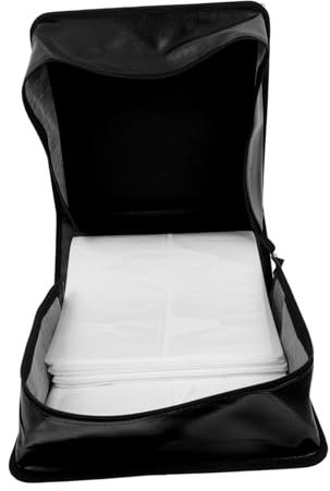 Ciieeo Cd-Aufbewahrungstasche Aus Pu-Leder Für CDs Mit Hülle DVD-aufbewahrungsordner Mit Griff Organizer Für Discs Schutz Vor Staub Und Schäden Für Sammler