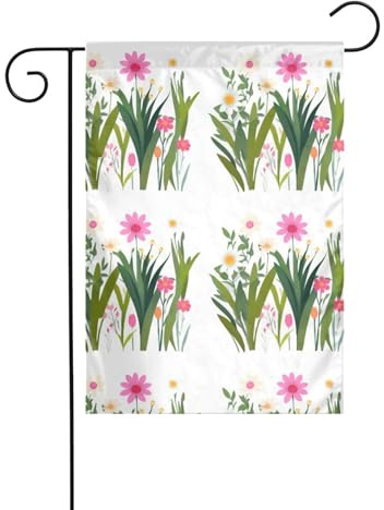 YYHWHJDE Frühlingsblumen und Pflanzen, Drucke, Gartenflagge, Hofdekoration, 30,5 x 45,7 cm, für Garten, Terrasse, Balkon