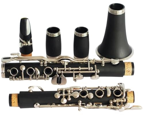 Silberne Klarinette B Dur Instrument Mit 19 Tasten