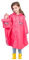 Wetry Poncho Antipioggia Bambino Mantellina Impermeabile Bambina per Unisex 4-6 anni/115-130cm Rosa