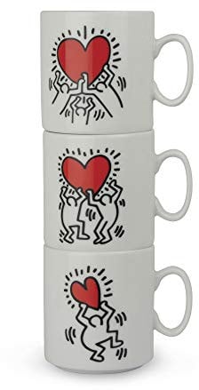 Egan Lot de 3 Tasses K.Haring