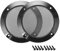 sourcing map 2pcs 5 Speaker Grill Mesh Decorative Circle Woofer Guard Protector Cover Audio Accessories Black